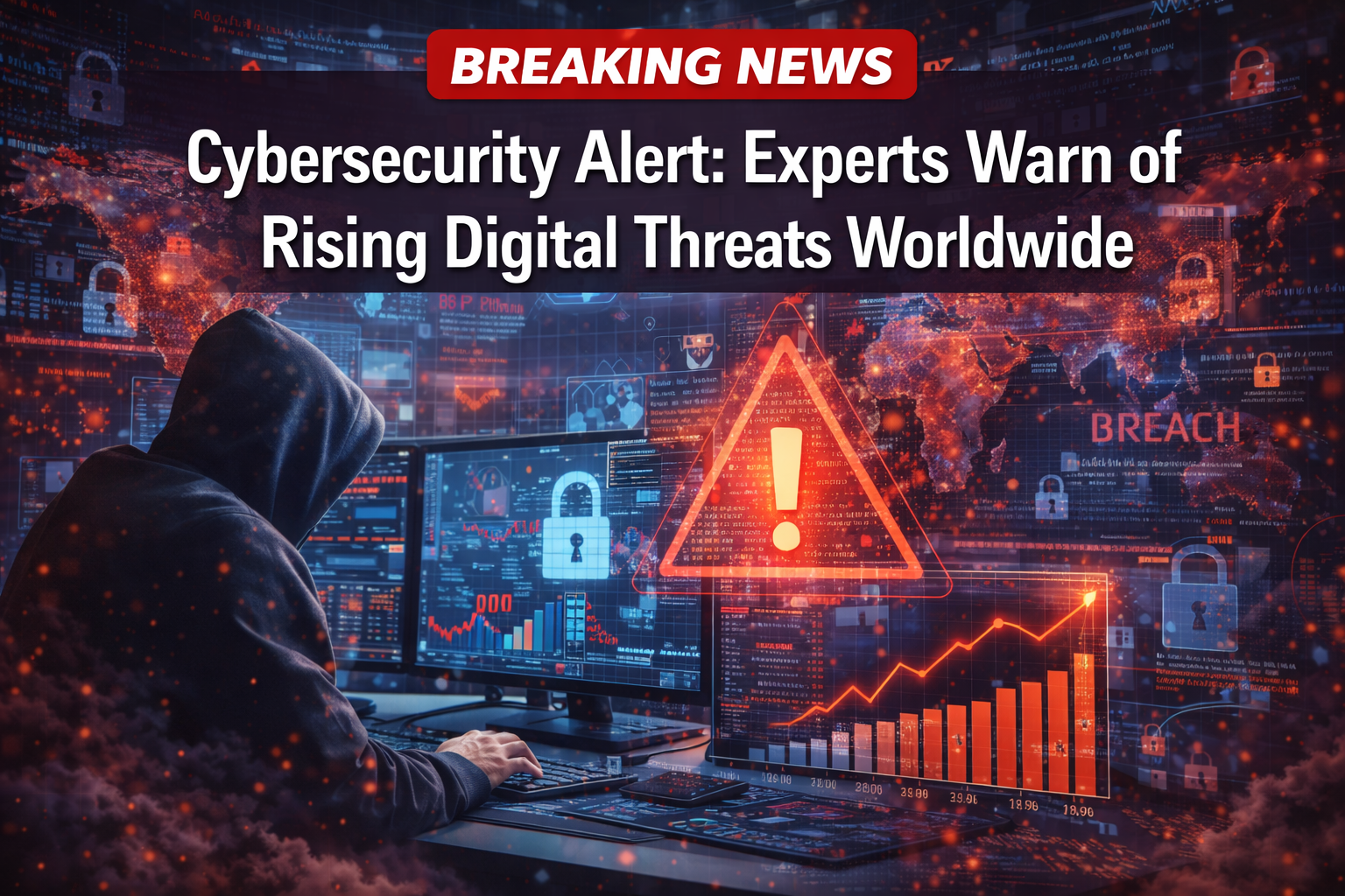 cybersecurity breach warning graphic